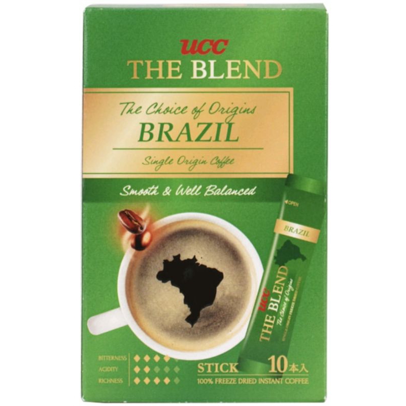 UCC The Blend Brazil Coffee ยูซีซี เดอะเบลนบราซิล กาแฟสำเร็จรูป (มี 10 ซอง)