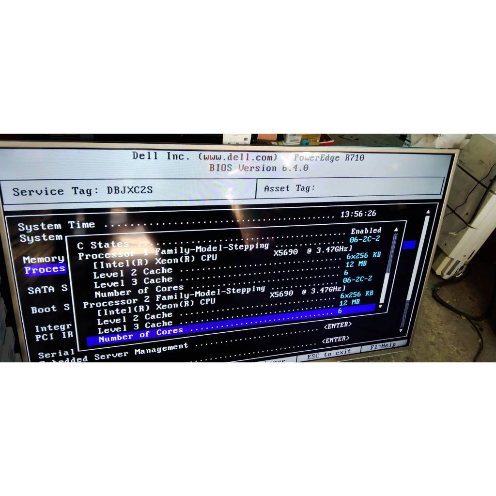 Dell Poweredge R710 CPU Xeon X5690x2 @3.47 GHz Ram ECC 10600R 48G