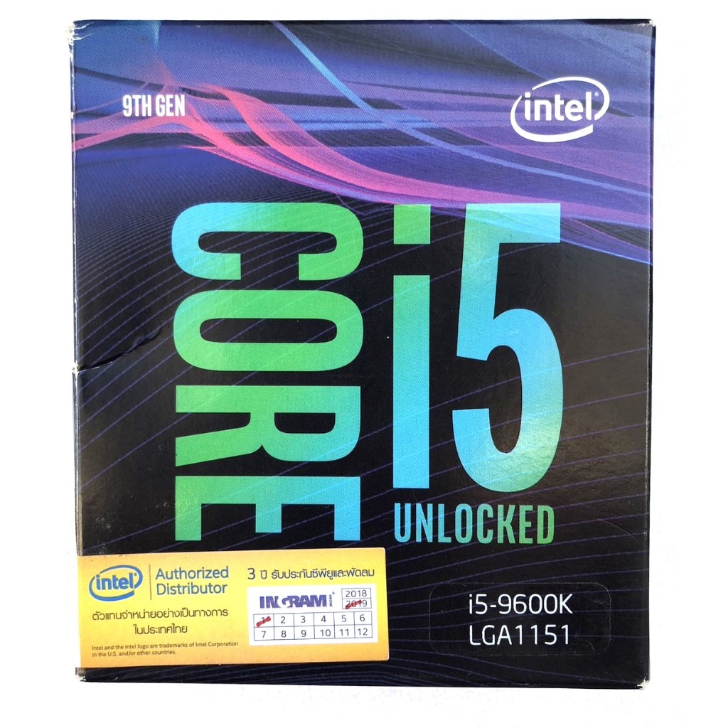 CPU (ซีพียู) 1151 INTEL CORE  I5-9600K 3.70 GHz (WITHOUT CPU COOLER) มือสอง