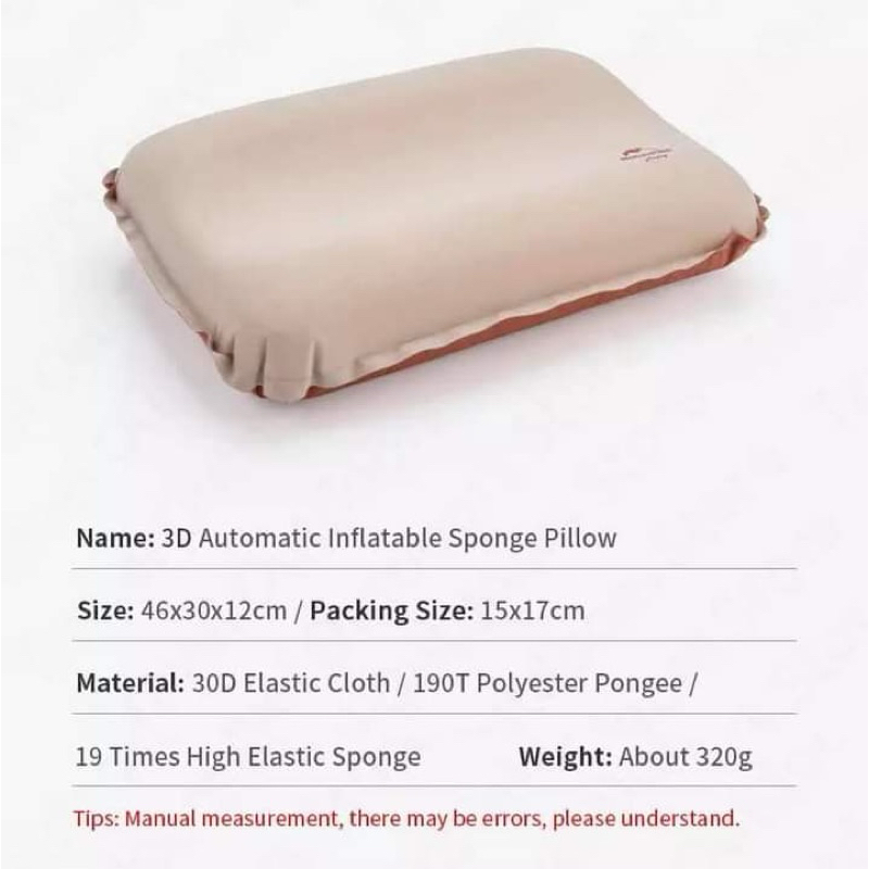 Naturhike หมอนพองลมอัตโนมัติ สินค้าของแท้ ✅ พร้อมส่งทันทีจากไทย ✅