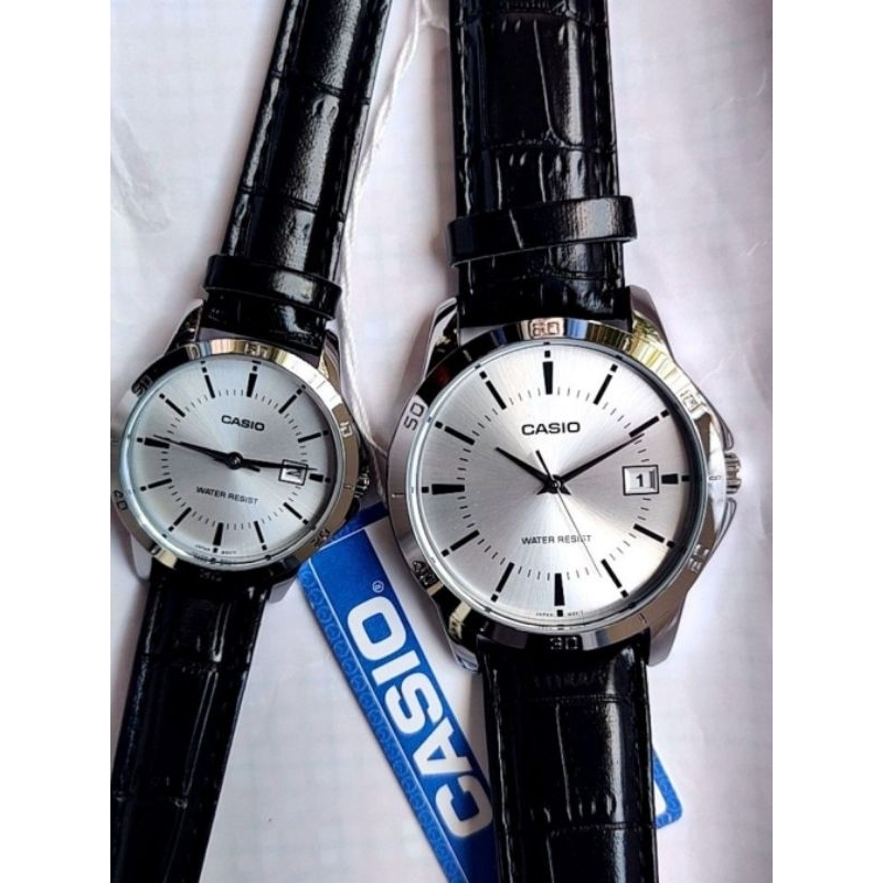 CASIOนาฬิกาข้อมือคู่รักMTP-V004L-1 LTP-V004L-1 MTP-V004L-7 LTP-V004L-7ของแท้รับประกัน 1ปี
