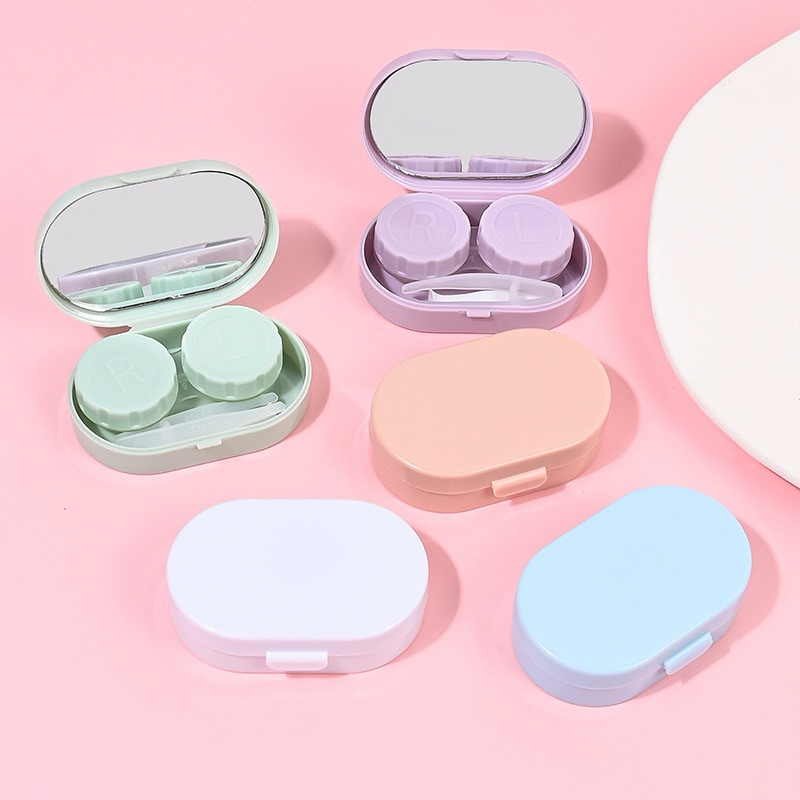 V.VDIY310กล่องใส่คอนแทคเลนส์ พร้อมกระจก แบบพกพา DIY