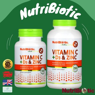 พร้อมส่ง NutriBiotic Immunity Vitamin C + D3 & Zinc บำรุงผิว…