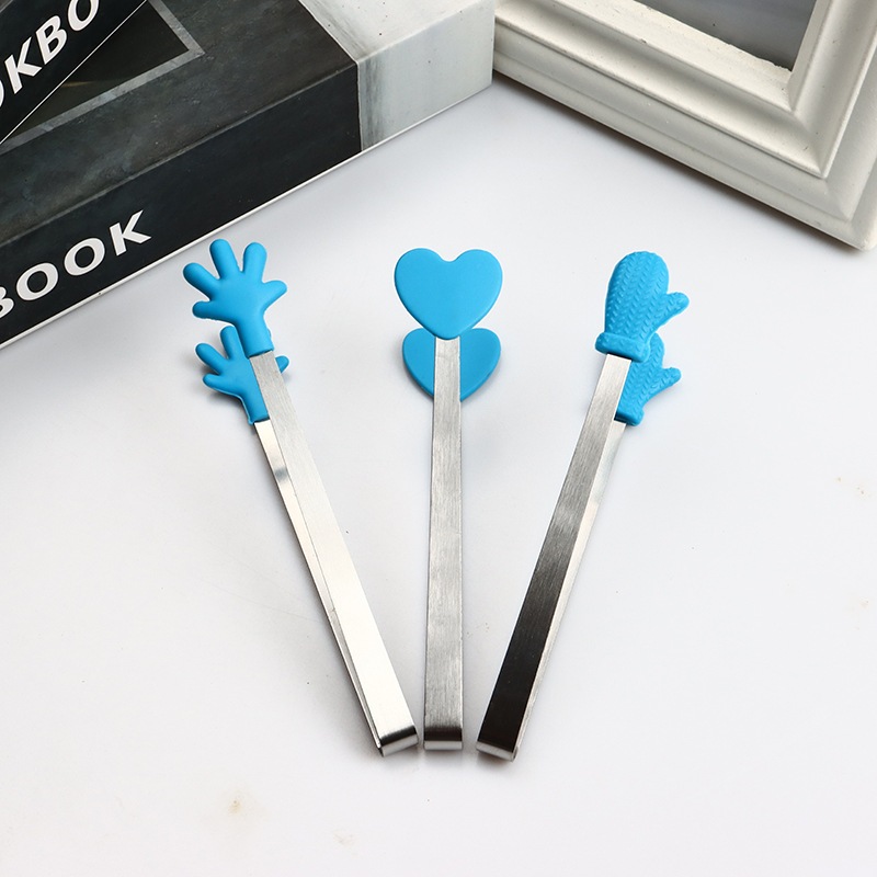 พร้อมส่ง ที่คีบซิลิโคนลายหัวใจ มือ ถุงมือ ทั้งหมด 3 แบบ 6 สี ที่คีบอเนกประสงค์ขนาดเล็ก 13-14 cm คีบอาหาร คีบ/หนีบน้ำแข็ง ราคา ถูกที่สุด ดีลบีเคเค แกลเลอรีภาพที่ 9
