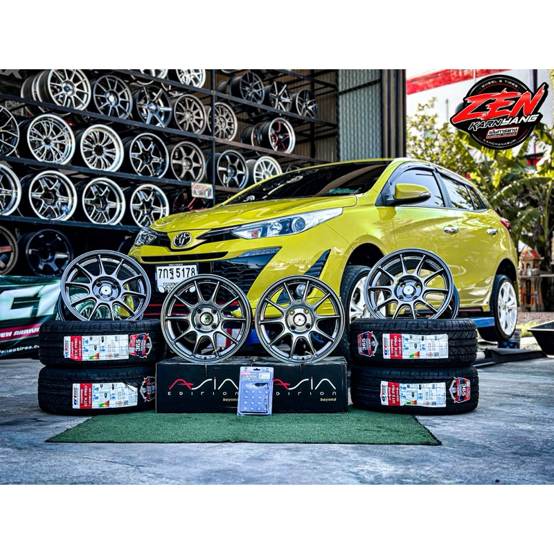 ล้อพร้อมยางขอบ15“ 4/100 ล้อ TC105X พร้อมยาง 195/50R15 ,195/55R15 GT RADAIL ปี24