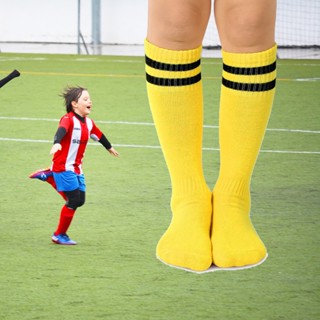 ถุงเท้าบอลเด็ก แบบยาว รุ่นหนา นุ่ม มี 13 สี สำหรับเด็ก 6-12 …