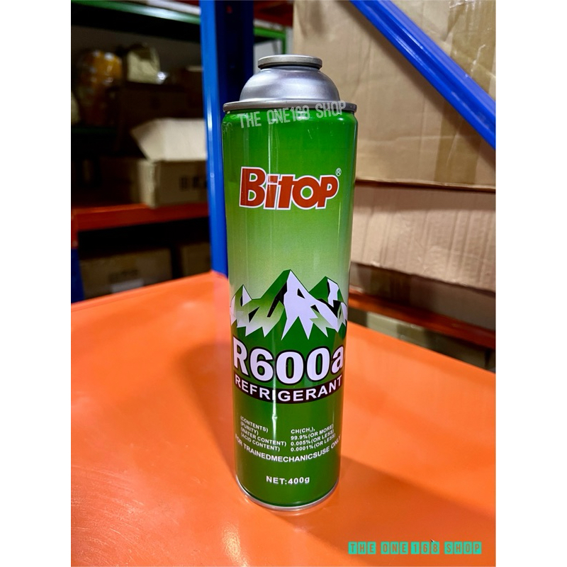 น้ำยาแอร์ R600a ยี่ห้อ Bitop 1กระป๋อง ขนาด 400g
