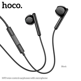 ✅ HOCO M93 หูฟังเอียร์บัด 3.5mm / Type-C ไมค์ในตัว มีปุ่มคอนโทรล รองรับ iOS 15 / Samsung หูฟัง hc3