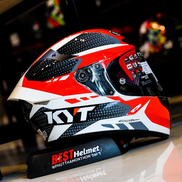 หมวกกันน็อค KYT รุ่น TT COURSE – ลายกราฟิก Fuselage / Gear ราคา 3000.- ราคา ถูกที่สุด ดีลบีเคเค แกลเลอรีภาพที่ 9