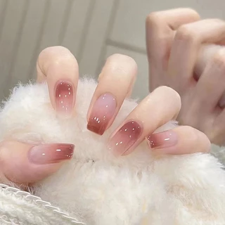 【R825】เล็บปลอมเจล ร้านไทยเล็บปลอมกันน้ำ กล่องละ 24 ชิ้น พร้อมส่ง