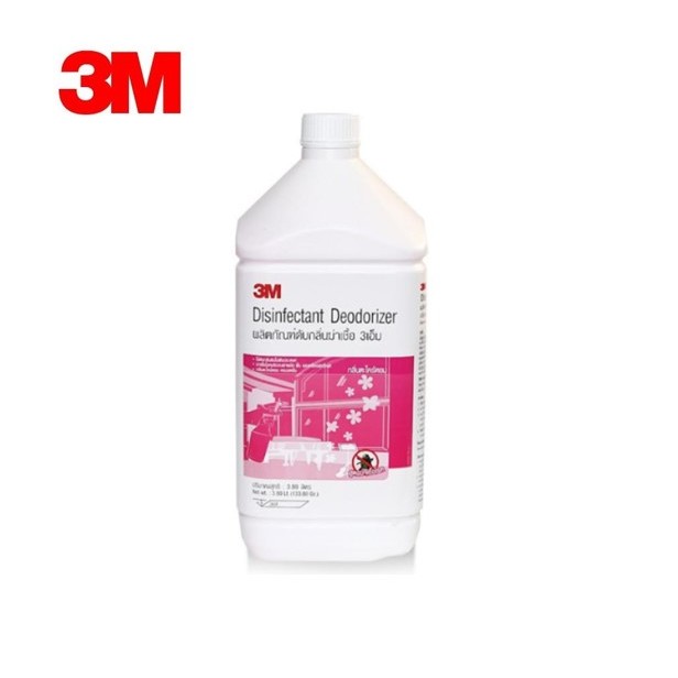 น้ำยาฆ่าเชื้อ ไวรัส แบคทีเรีย 3m น้ำยาฆ่าเชื้อ ดับกลิ่น 3m  กลิ่นตะไคร์หอม 3800 ml
