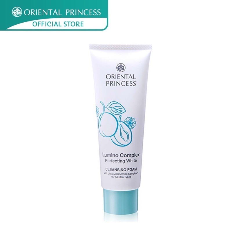 แท้ โฟมล้างหน้าวงค์สว่าง ลูมิโนOriental Princess Lumino Complex Perfecting White Cleansing Foam 100g.