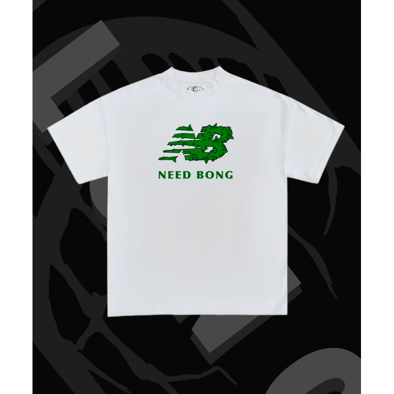 เสื้อยืดILONG | needbong 100%cotton คอชิด สกรีนDTG