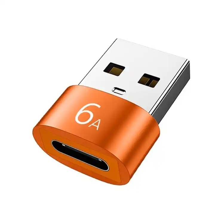 หัวแปลงสายชาร์จ type C เป็น USB 6A Type C to USB 3.0 Adapter Converter Connector U Disk Charging Power Data Transfer