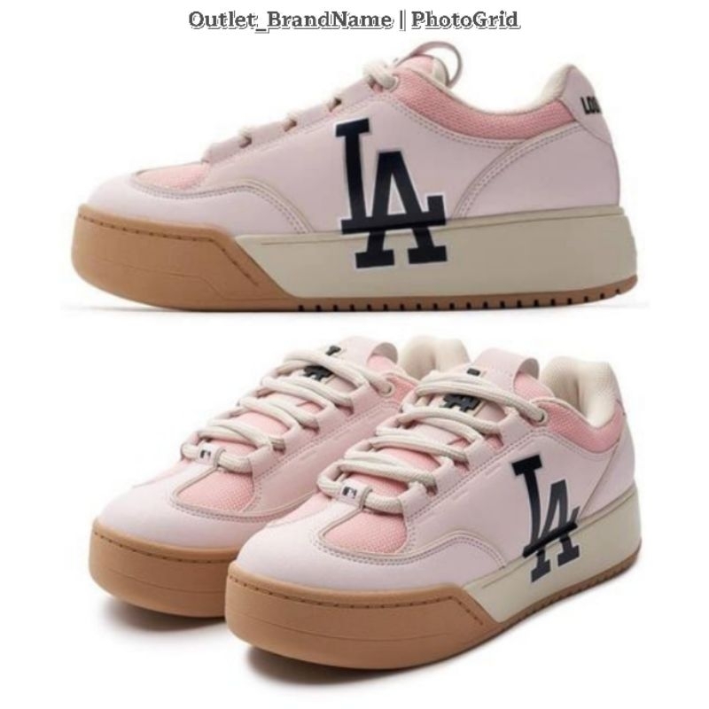 รองเท้า MLB Chunky Wide Los Angeles Dodgers Pink Women [ ของแท้💯 พร้อมส่ง ]