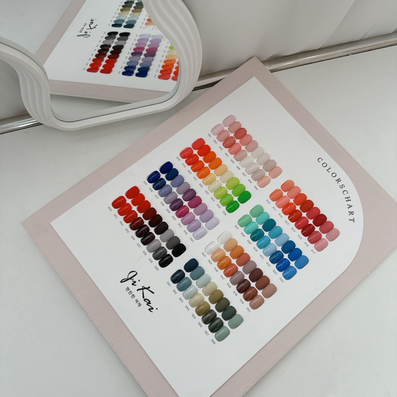 สีเจลทาเล็บ jikai 68 สี ของแท้ 100% รุ่น ขวด โบว์ แถม ชาร์ทสี ฟรี