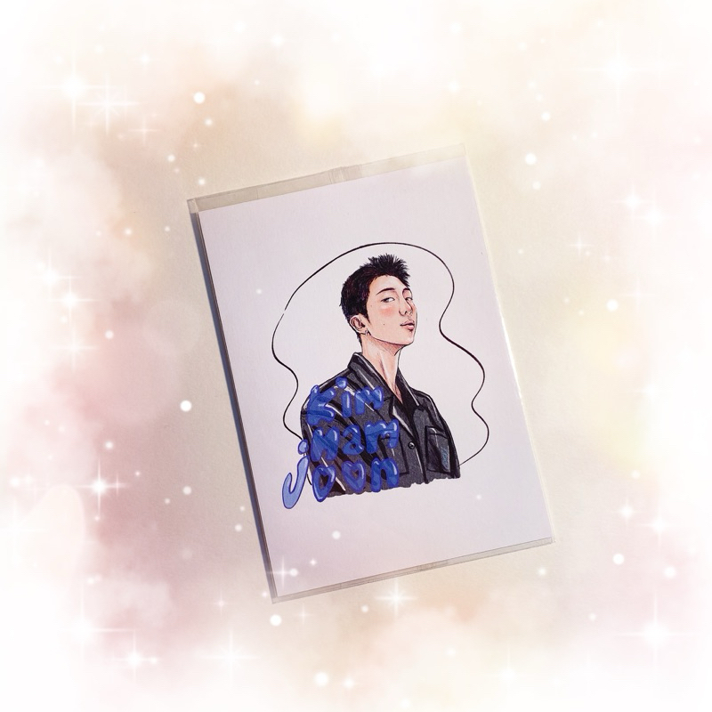 💜 BTS NAMJOON poatcard fanart 💫 rm โปสการ์ด แฟนอาร์ต นัมจุน