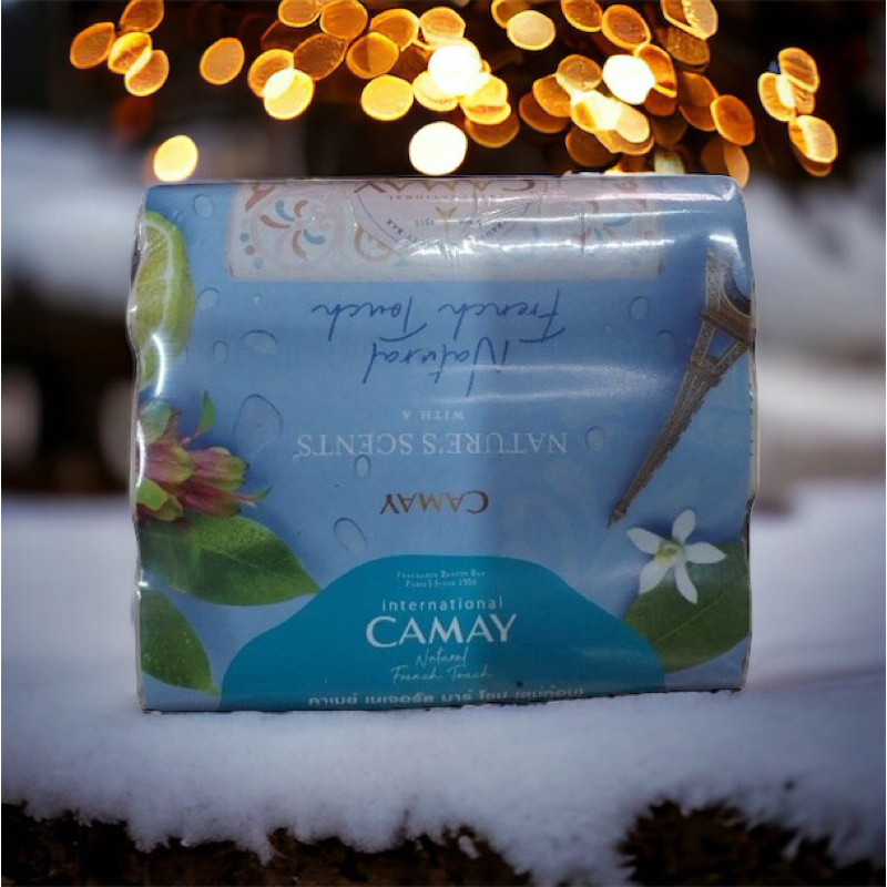 (แพ็ค 3 ก้อน)สบู่ก้อน Camay (125 กรัม*3) Natural French Touch