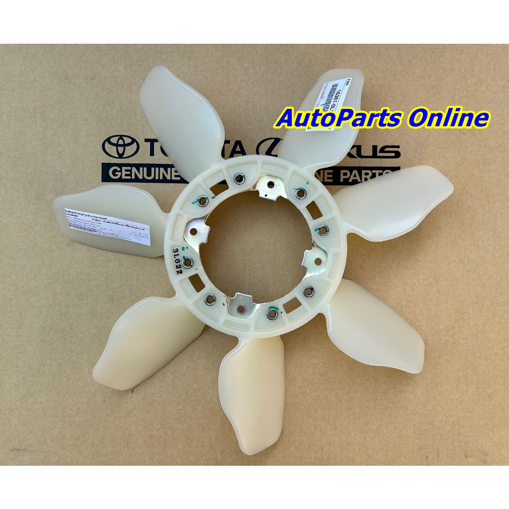 ใบพัดลมหม้อน้ำ  อะไหล่แท้ TOYOTA รุ่นรถ Fortuner / Vigo ปี 2005-2014