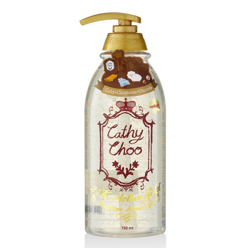 karmart Cathy Choo 24K Active Gold Fragrance Shower Gel เจลอาบน้ำทองคำ 750ml. อาบน้ำทองคำ