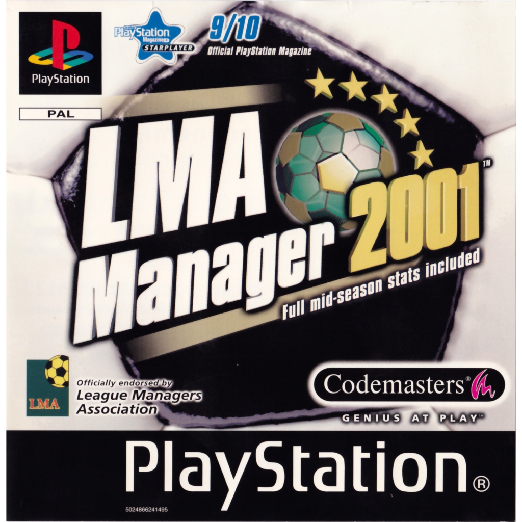 PS1 : LMA Manager 2001 (Europe) (1 Disc)
