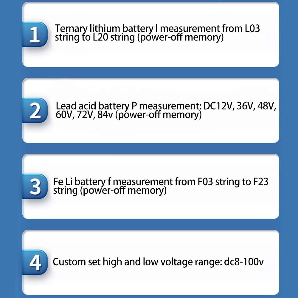 Pcbfun 6133A มิเตอร์ไฟฟ้าดิจิตอล โวลต์มิเตอร์ DC8-100V จอ LCD thumbnail 8