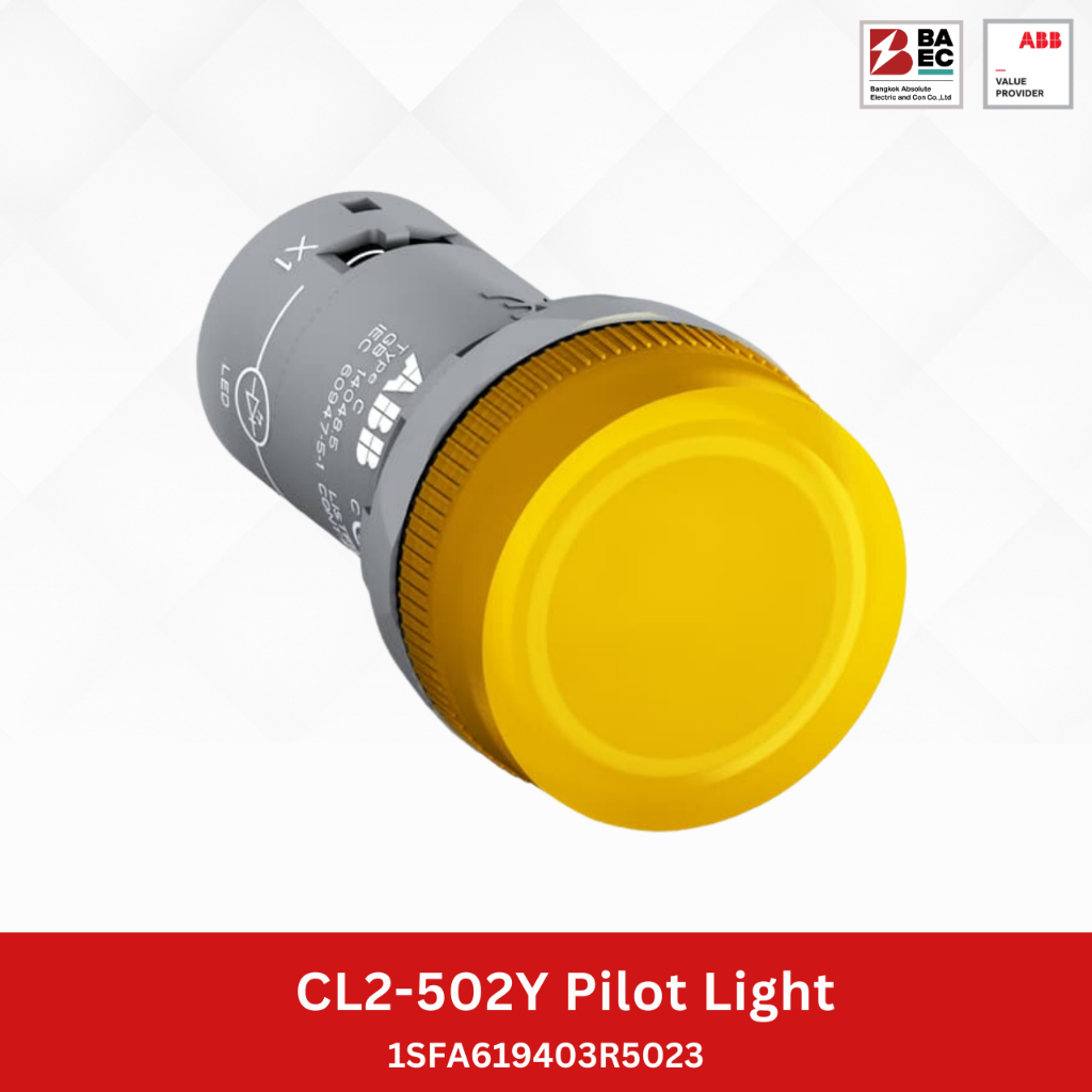 ABB Pilot Lamp CL2-502Y 24V AC/DC สีเหลือง
