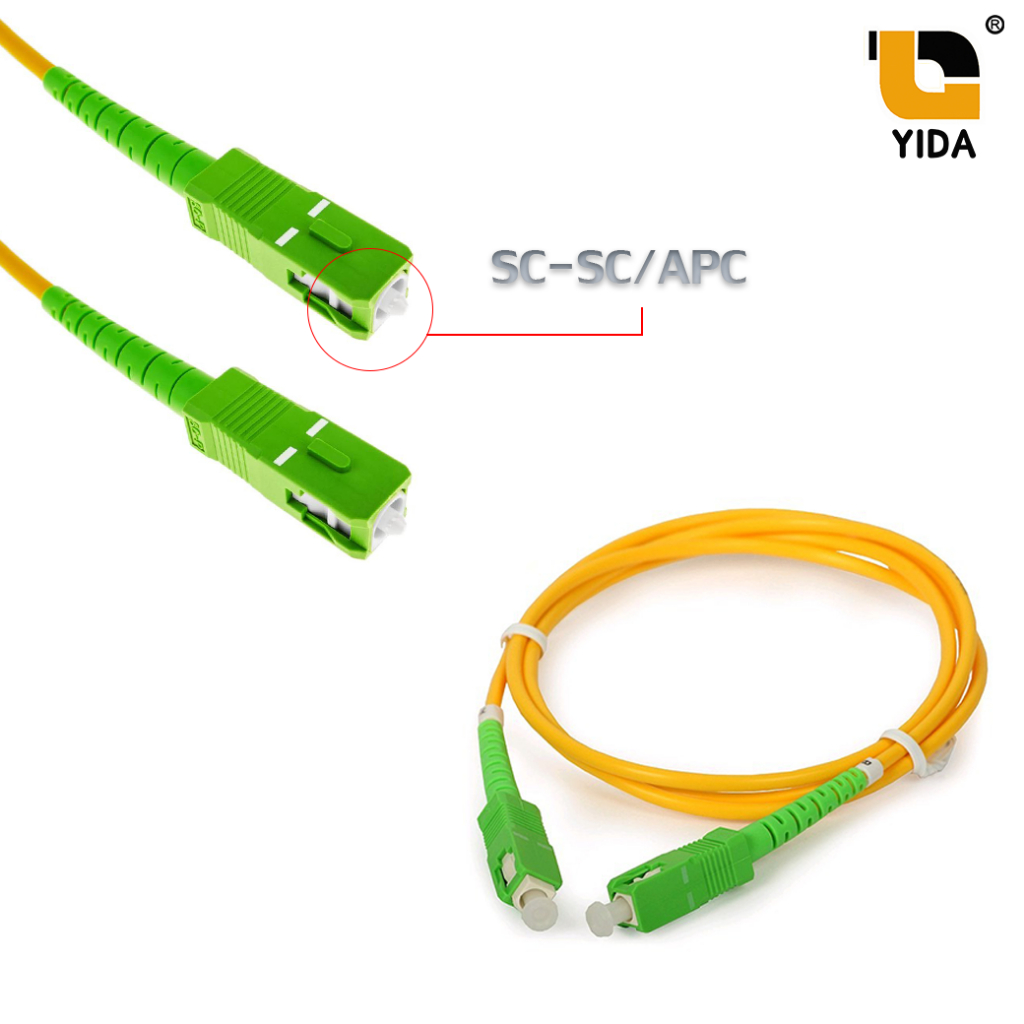 [พร้อมส่งจากไทย] สายสำเร็จรูป Patch Cord Fiber สายไฟเบอร์ ออฟติก SC-SC/APC ความยาว 3 เมตร