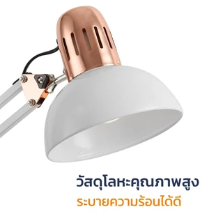 โคมไฟอ่านหนังสือ โคมไฟหนีบโต๊ะ โคมไฟเขียนแบบ ขั้วE27 พับได้ ปรับได้รอบทิศทาง สำหรับห้องนอน ห้องนั่งเล่น Simple Kitchen