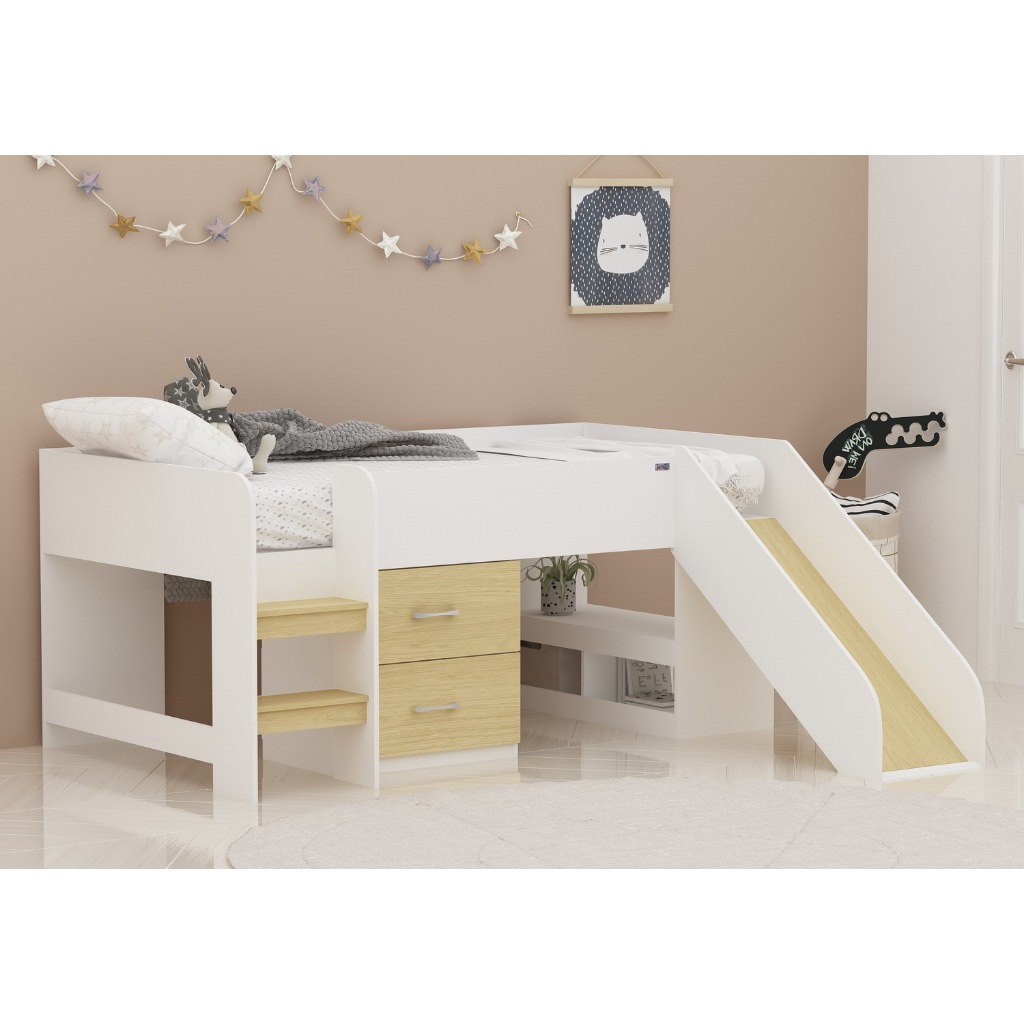 Tomato KidZ เตียงเด็กสไลเดอร์ Berkeley slider bed | ติดตั้งฟรีในกทมและปริมณฑล | เตียง 3 ฟุต