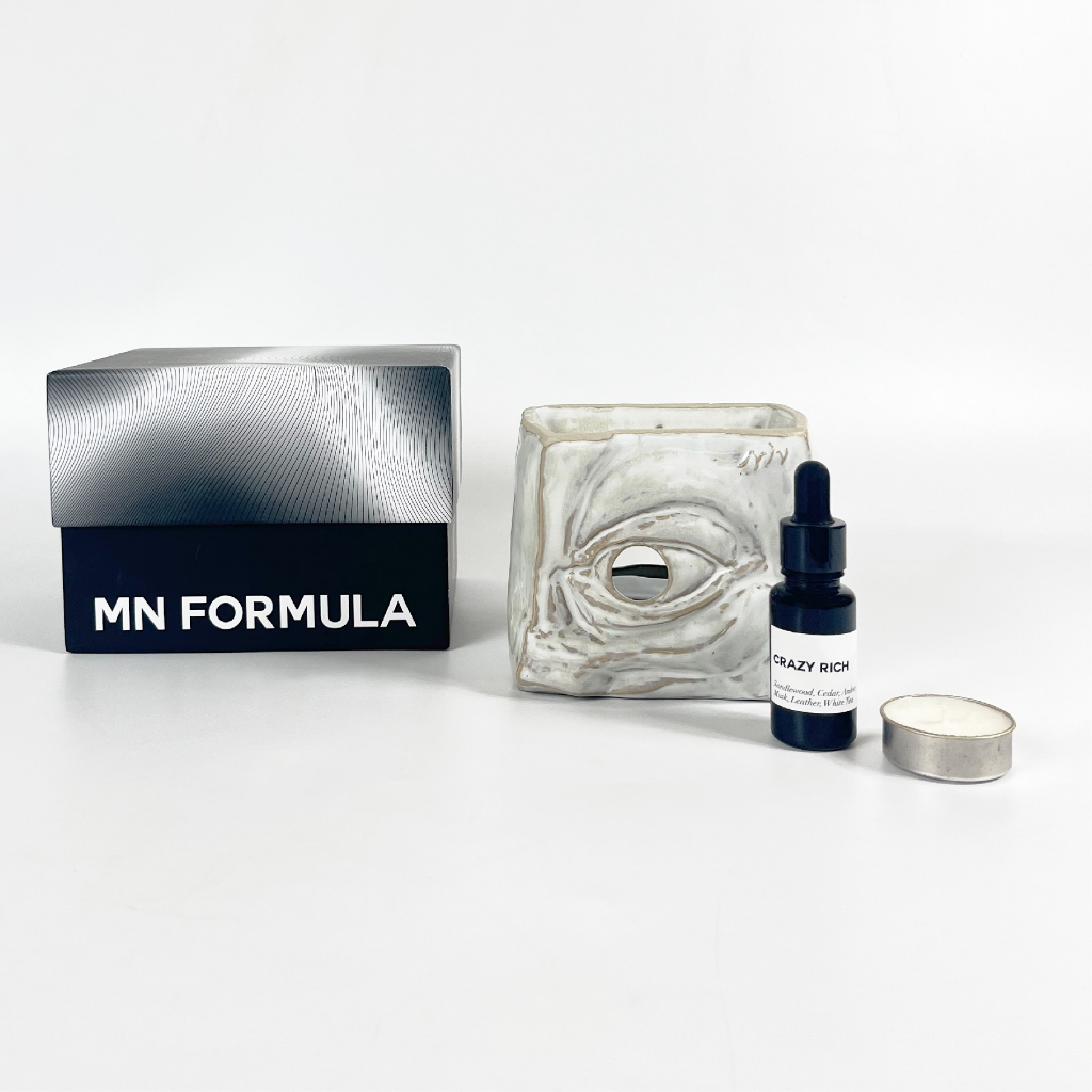 MN Formula เตาน้ำมันหอมระเหยเซรามิค สีขาว สไตล์โมเดิร์น