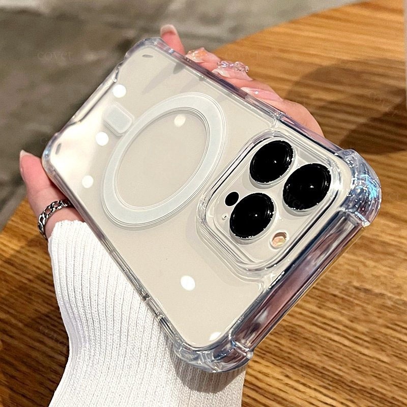 Case แม่เหล็ก 16e ทุกรุ่น เคส ชาร์จไร้สาย สำหรับ iPhone 17 16 15 14 13 12 11 Pro Plus Max 7Plus X Xs Xr SE2 SE3 038 - รูปที่ 3