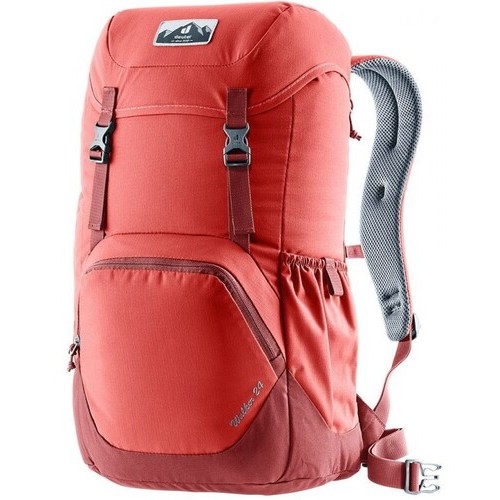 เป้ deuter รุ่น Walker 24 โลโก้ใหม่ ปี 2023 สีแดง Currant Redwood , สีเทา - ดำ Graphite Black , สีน้