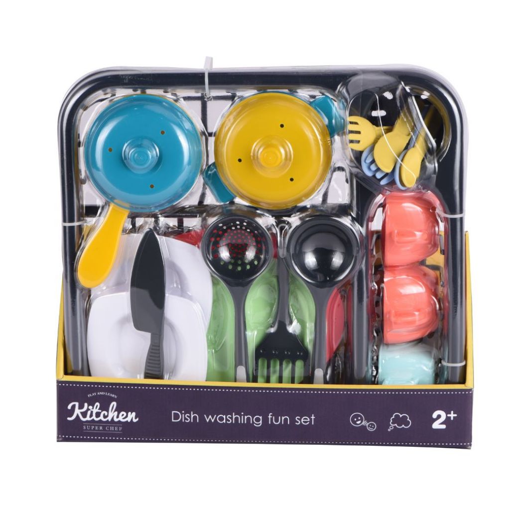 Wel-B x Infunbebe Dish Washing fun set  (เซ็ตล้างจานแสนสนุก) - ของเล่นเด็ก อ่างล้างจาน ของขวัญ