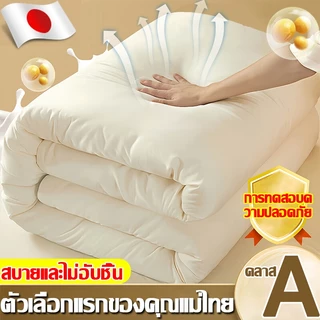 🎌นำเข้าจากญี่ปุ่น🎌ผ้านวม 100% เส้นใยถั่วเหลือง 6 ฟุต 180x220cm น้ำหนักเบา