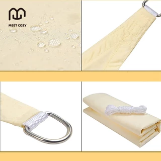 MEET COZY ผ้าบังแดด กันน้ำ 420D/160GSM ผ้าใบบังแดด Sun Shade Sail กรอง 95% #1 FA-A01