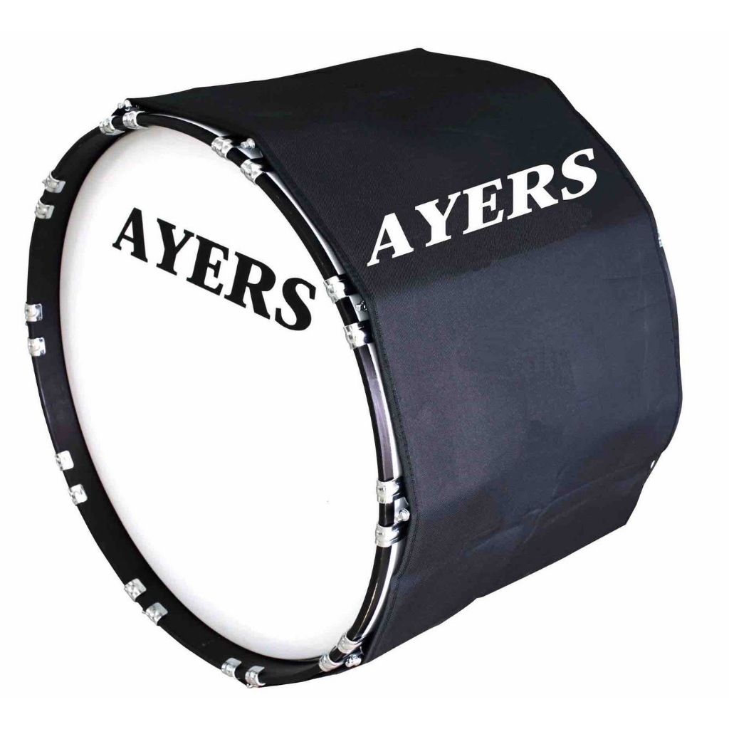 Ayers ผ้าคลุมกลองใหญ่มาร์ชชิ่ง 16" 18" 20" 22" 24" 26" Bass Drum Cover รุ่น ABD Cover
