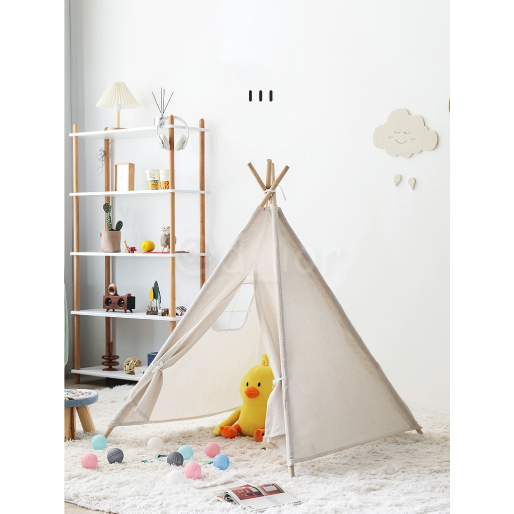 【เต็นท์ยาว 1.8 เมตร】เต๊นท์กระโจม เต๊นท์เด็ก เต๊นท์ผ้าฝ้าย กระโจมอินเดียนแดง กระโจมเด็ก บ้านของเล่น พร๊อปถ่ายรูป - รูปที่ 3