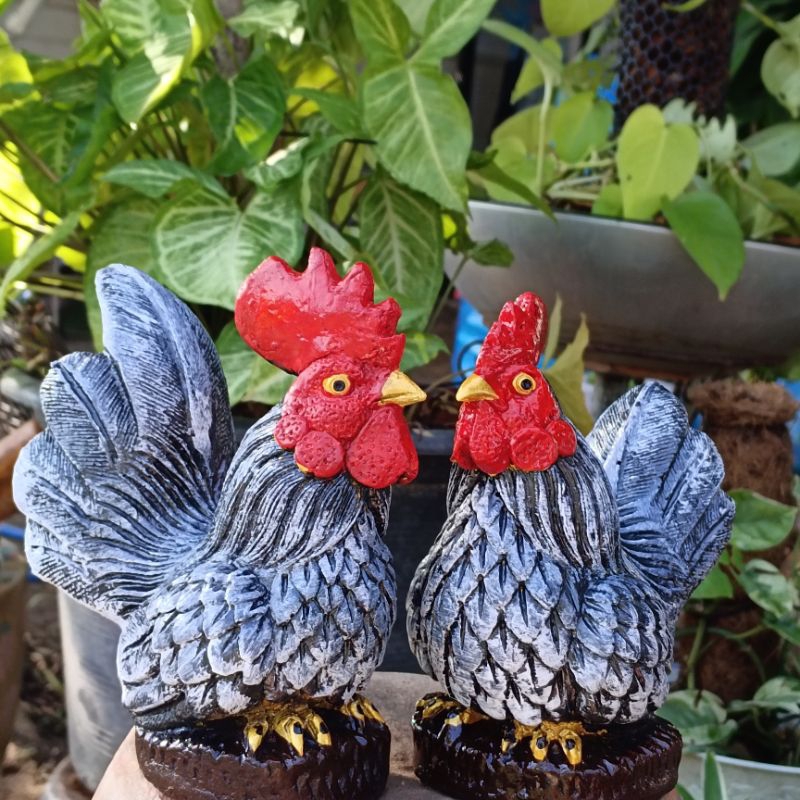 ตุ๊กตาไก่แจ้สีคลาสสิค ลูกค้าจะได้เป็นคู่