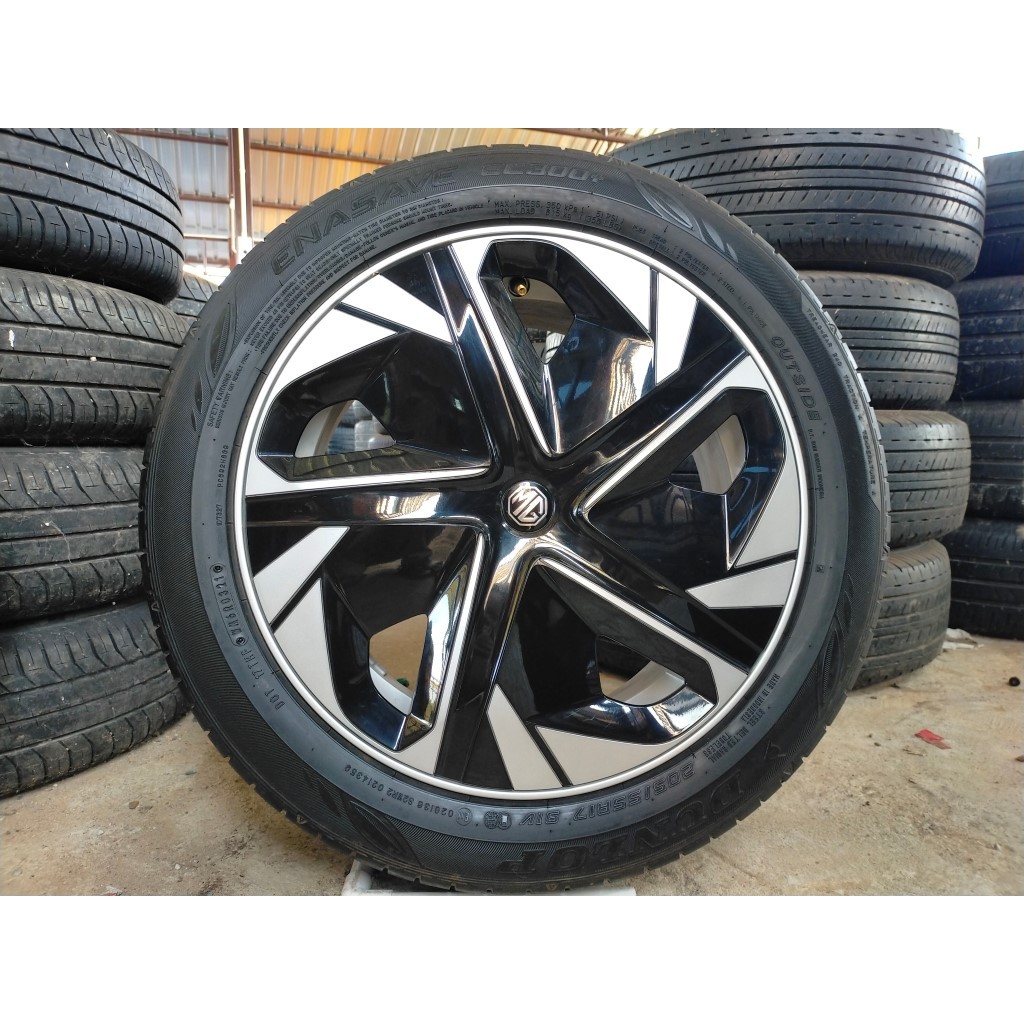 แม็กmg ขอบ17 พร้อมยางดันลอป 205 55 17 ปี21 5 รู 112  ใส่mg5 mg4 mghs mgep mgzs ev