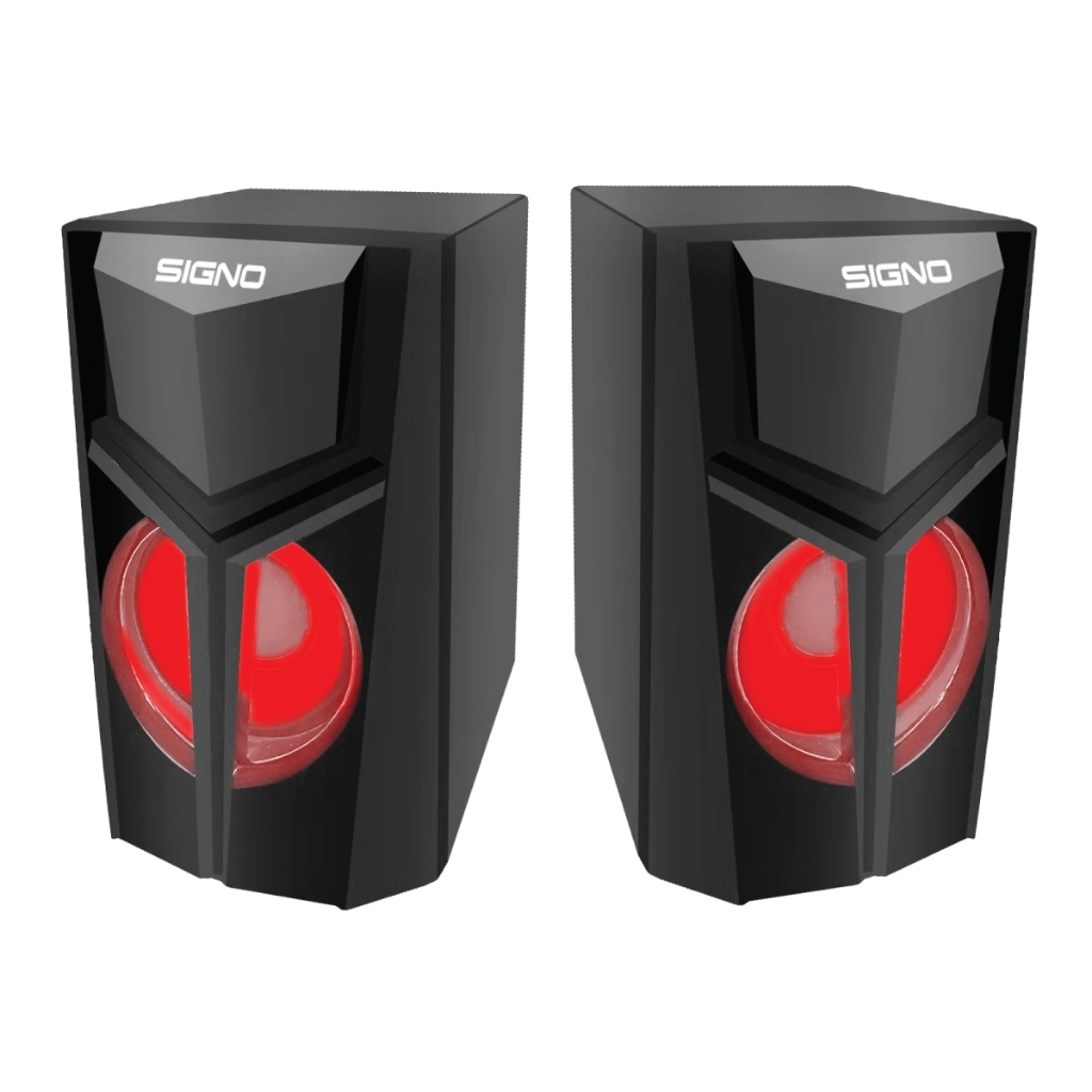 ลำโพง Signo SP-614 Saggio LED Speaker ลำโพงคอมพิวเตอร์ (3วัตต์x2)