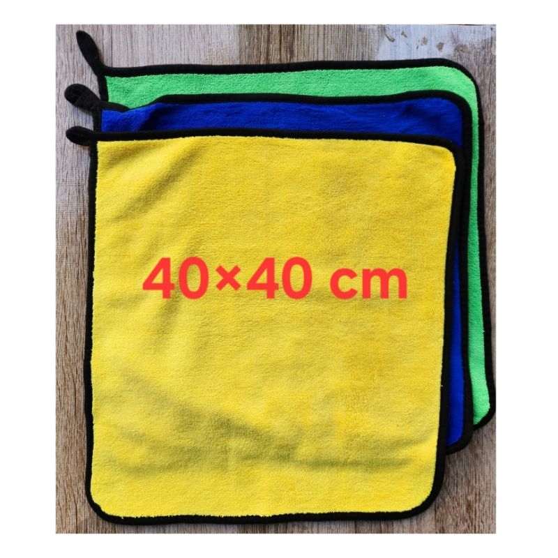 ผ้าไมโครไฟเบอร์ 4D ขนาด 40 * 40 หนา 450 กรัม ราคาต่อ1ผืนค่ะ