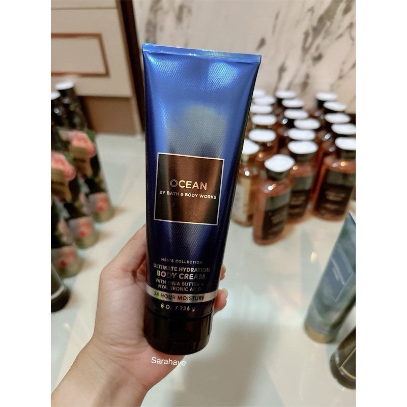 Bath & Body Works OCEAN For Men Ultimate Hydration Body Cream 226g. ของแท้