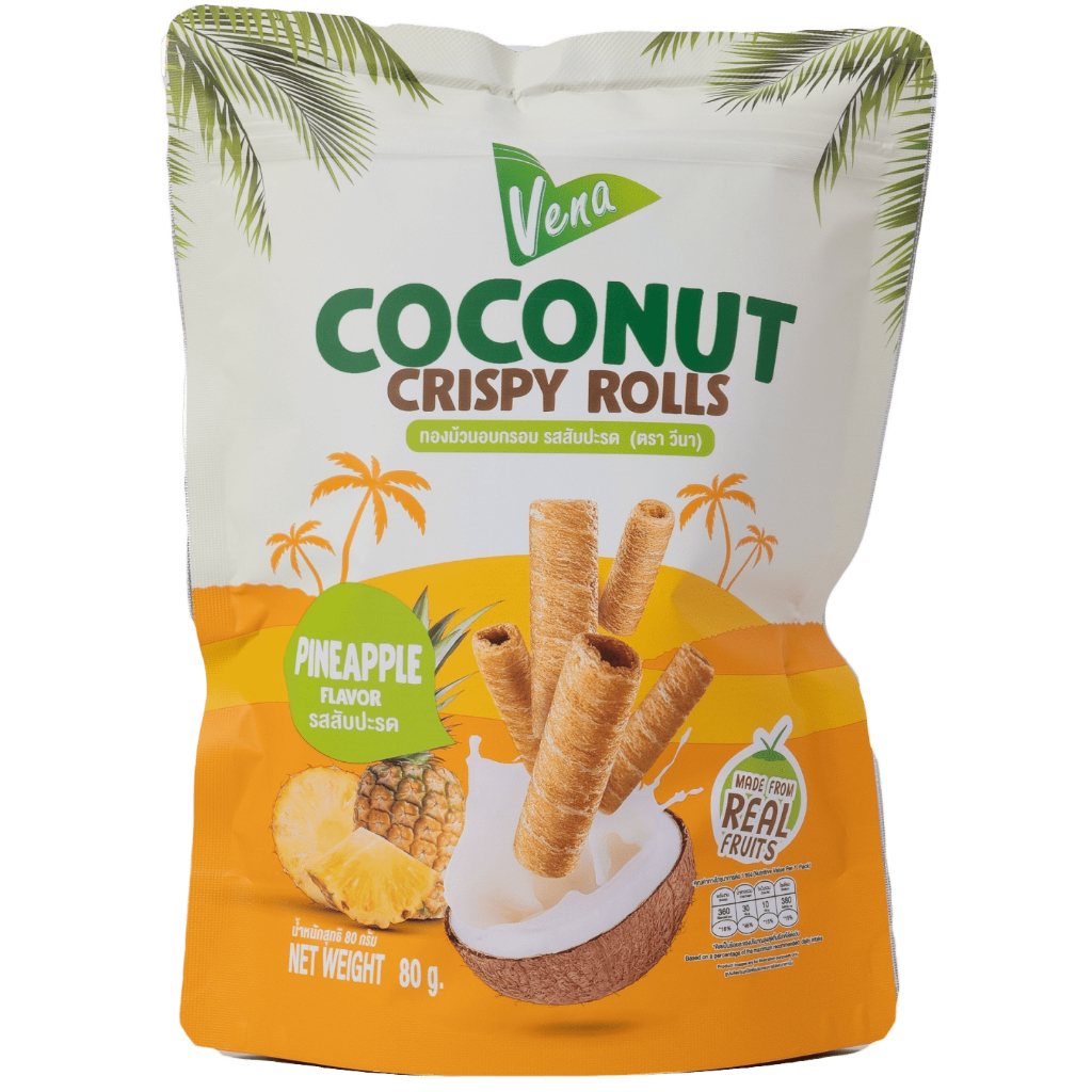 ทองม้วน Coconut Crispy Rolls รสสับปะรด