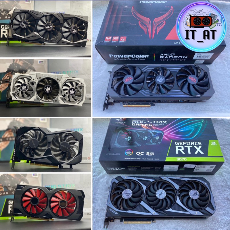 การ์ดจอ🔰GTX1050Ti RX570 RX580 1060 1650 1660S RTX3060🔰มีให้เลือกหลายรุ่น ไม่ต่อไฟเพิ่ม ตัวยอดฮิตแรงๆ