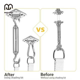 MEET COZY M6 ชุดฮาร์ดแวร์ม่านบังแดด สเตนเลส 304 Shade Sail Hardware สําหรับแขวนสระว่ายน้ํา# 1 FM6