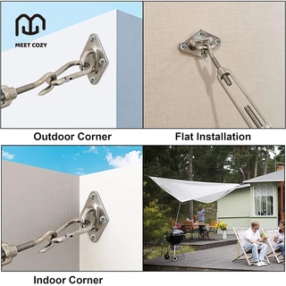 MEET COZY M6 ชุดฮาร์ดแวร์ม่านบังแดด สเตนเลส 304 Shade Sail Hardware สําหรับแขวนสระว่ายน้ํา# 1 FM6