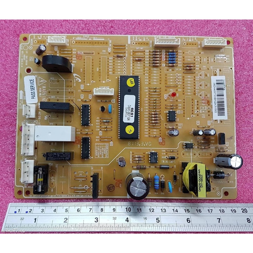 แผงคอลโทรลตู้เย็น ASSY PCB MAIN;TGV SAMSUNG DA41-00710A ใช้ได้ทั้งหมด 8 รุ่น