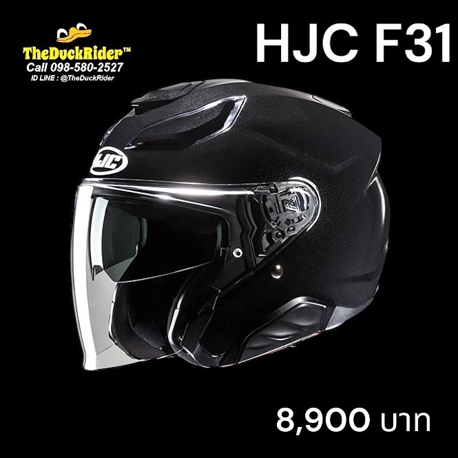 HJC F31 METAL BLACK NEW 2025