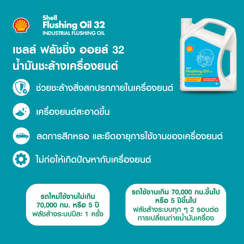 SHELL น้ำมันชะล้างเครื่องยนต์ Flushing Oil (4/5 ลิตร) - รูปที่ 2